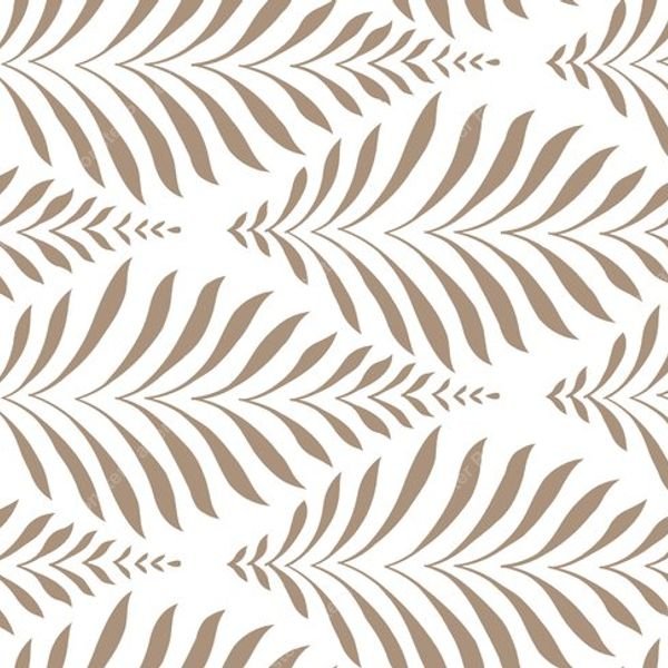 Brown leaf repeat pattern — original textile pattern for botanical licensing