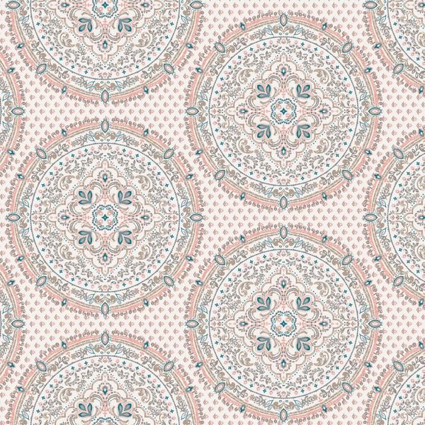 Circular Floral Repeat Pattern — original textile pattern for floral licensing