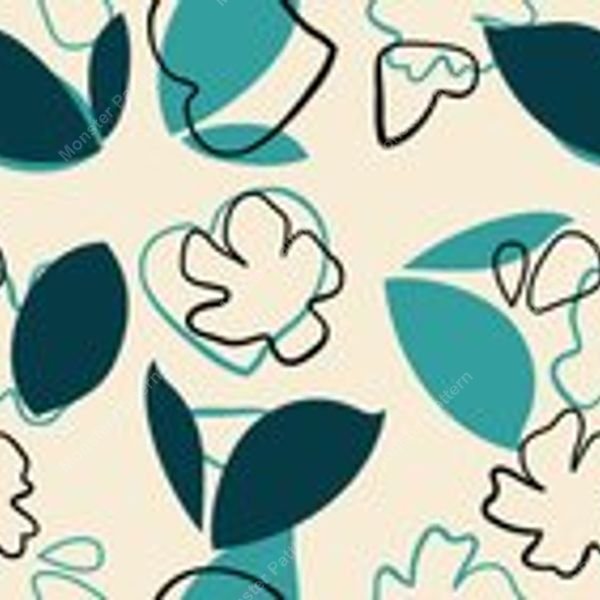 Floral Vine Repeat Pattern — original textile pattern for floral licensing