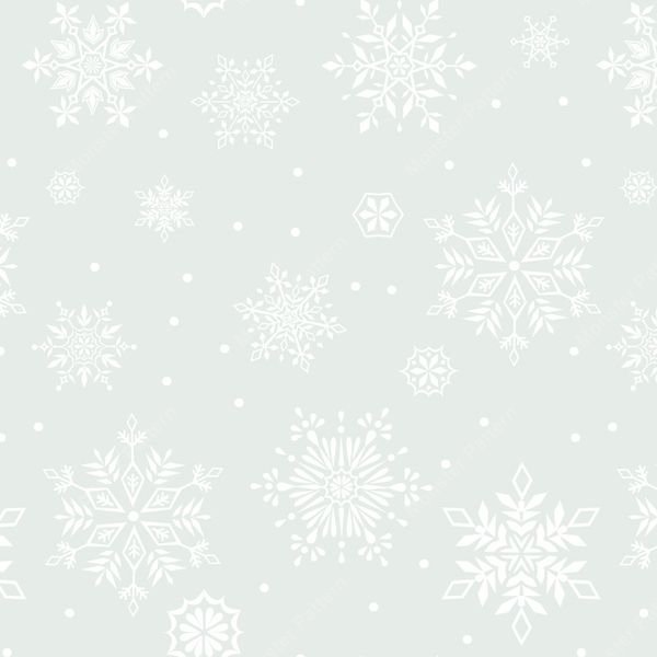 Snowflake Pattern — original textile pattern for tabletop licensing