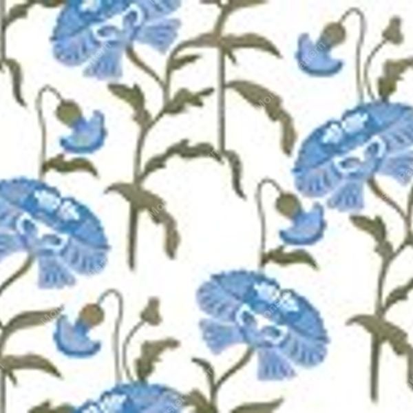 Blue and White Floral Pattern — original textile pattern for floral licensing
