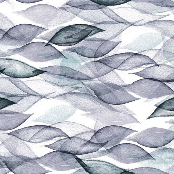 Watercolor Leaf Pattern — original textile pattern for botanical licensing