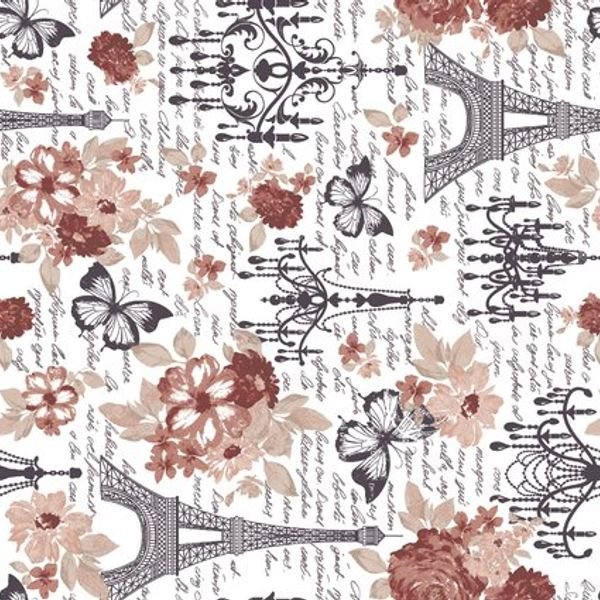 Floral Vine Repeat Pattern — original textile pattern for floral licensing