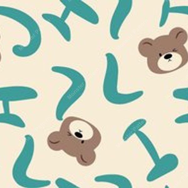 Green Floral Repeat Pattern — original textile pattern for floral licensing