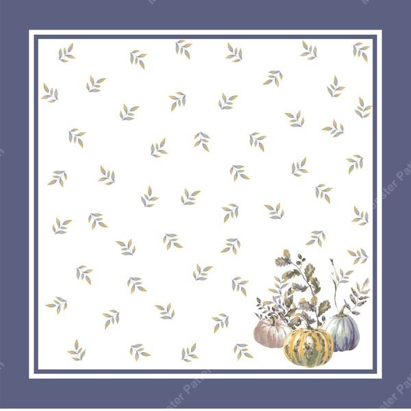 Autumnal Botanical Repeat — original textile pattern for botanical licensing