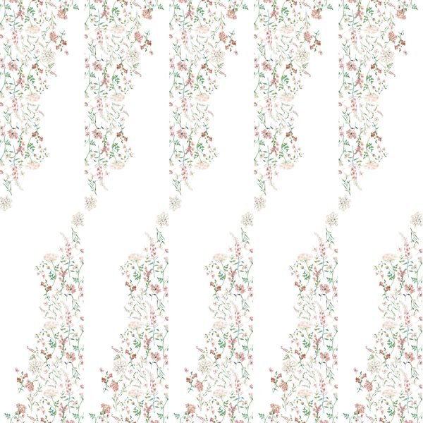 Floral Vine Repeat Pattern — original textile pattern for floral licensing