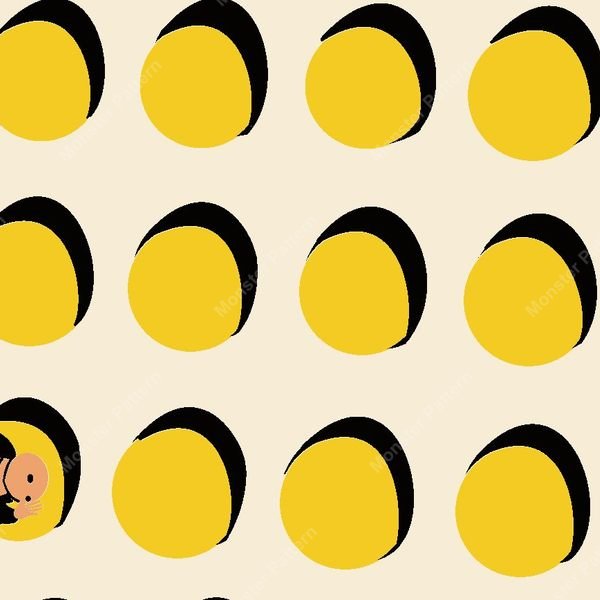 Moon Phase Pattern — original textile pattern for nursery licensing