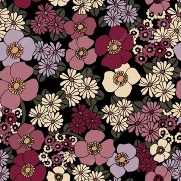 Floral Repeat Pattern — original textile pattern for floral licensing