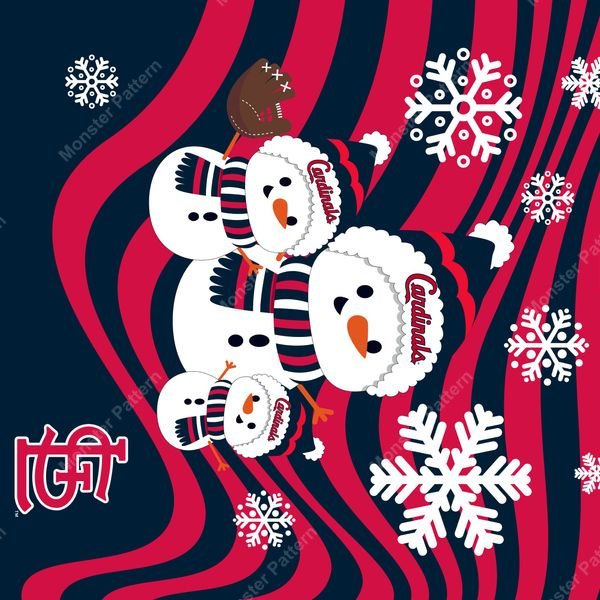 Snowman Family Repeat Pattern — original textile pattern for nursery licensing