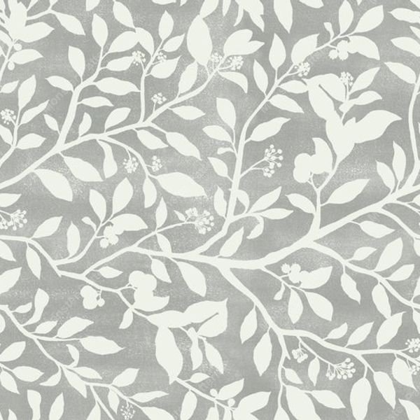 Muted Floral Vine Pattern — original textile pattern for floral licensing