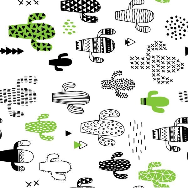 Cactus Pattern — original textile pattern for botanical licensing