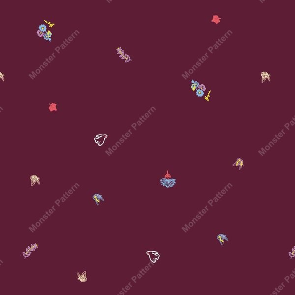 Pixelated Space Pattern — original textile pattern for nursery licensing