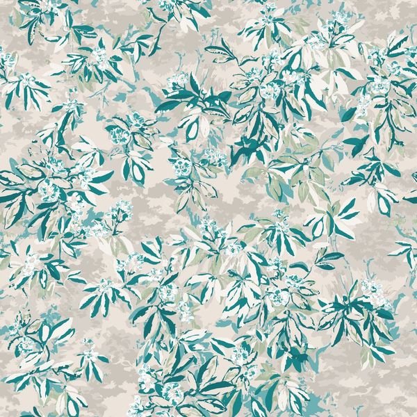 Green Leaf Pattern — original textile pattern for botanical licensing