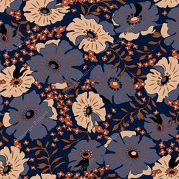 Small Floral Repeat Pattern — original textile pattern for floral licensing