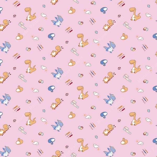 Cute Animal Repeat Pattern — original textile pattern for nursery licensing