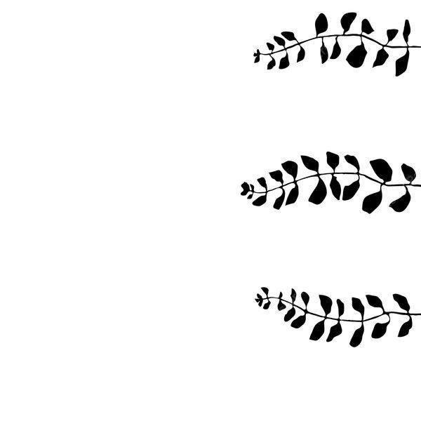 Three Leafy Branches Repeat — original textile pattern for botanical licensing