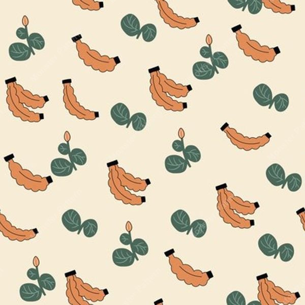 Fruit and Leaf Pattern — original textile pattern for botanical licensing