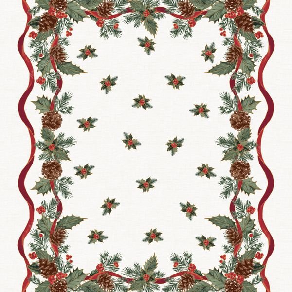 Christmas Border Pattern — original textile pattern for nursery licensing