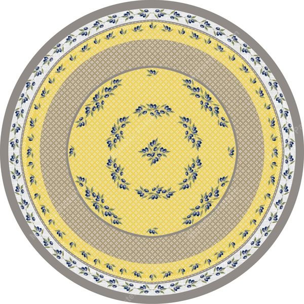 Circular Floral Pattern — original textile pattern for floral licensing