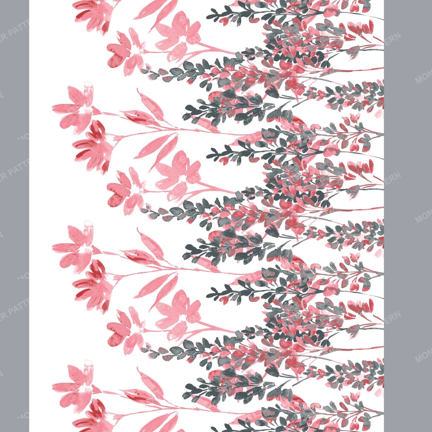Watercolor Floral Sprigs — original textile pattern for floral licensing
