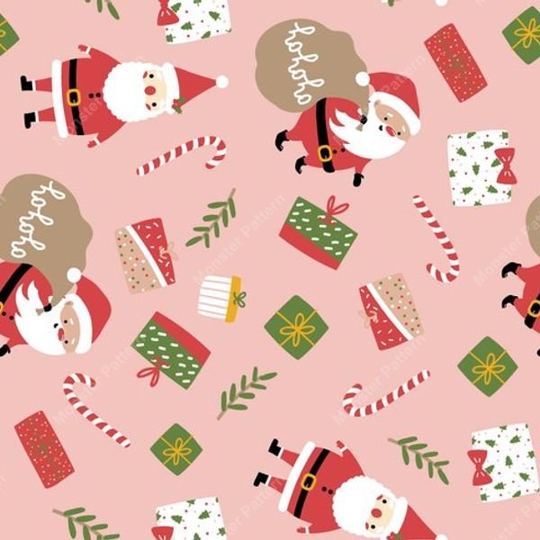 Christmas Gingerbread Pattern — original textile pattern for tabletop licensing