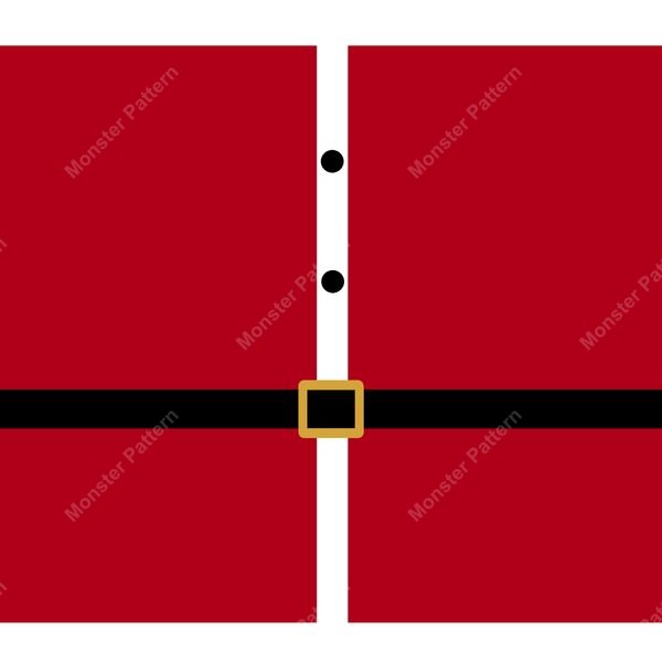 Santa Suit Repeat Pattern — original textile pattern for tabletop licensing