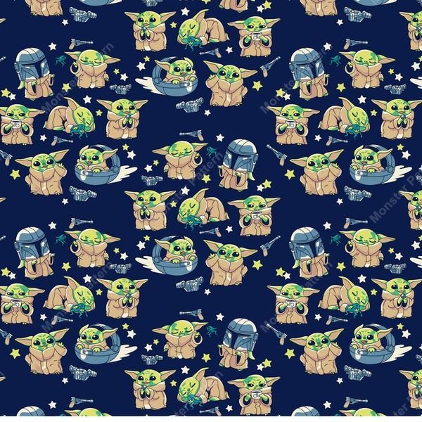 Cartoon Alien Pattern — original textile pattern for nursery licensing