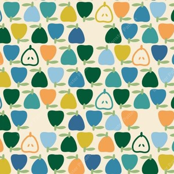 Floral Stripe Pattern — original textile pattern for floral licensing