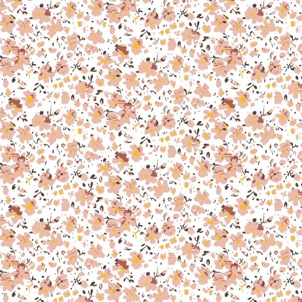 Small Pink Floral Pattern — original textile pattern for floral licensing