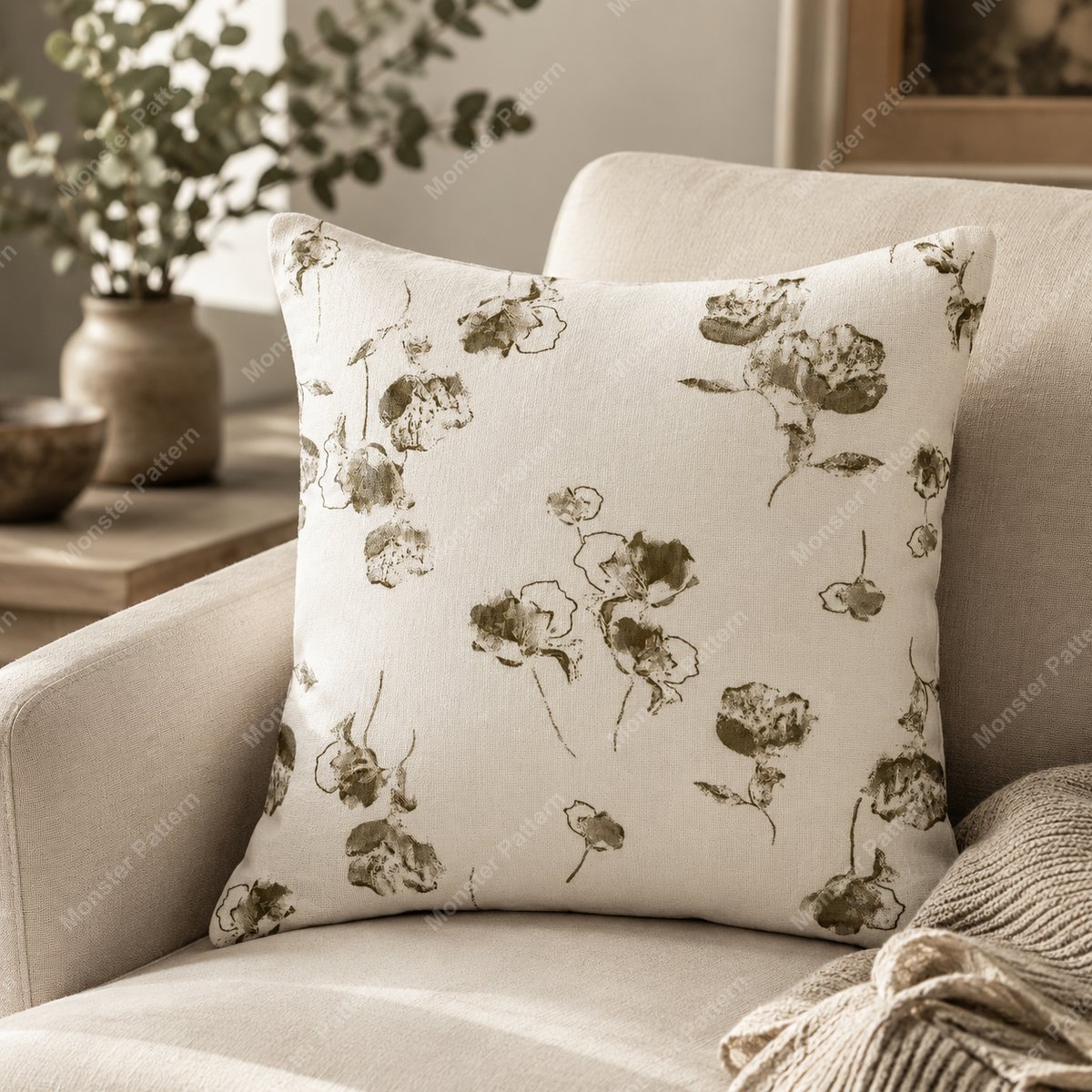 Watercolor Floral Pattern mockup 2