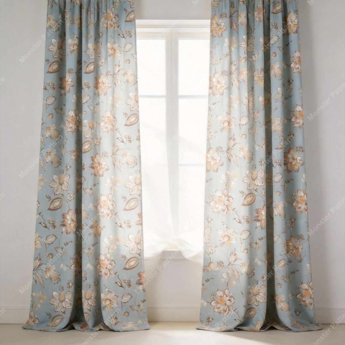 Floral Toile Pattern mockup 4