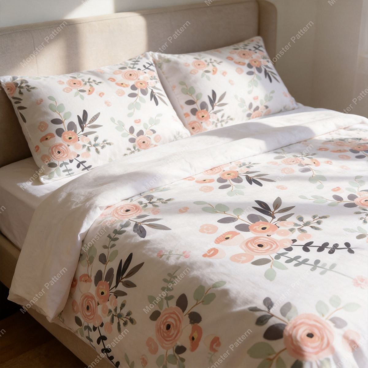 Soft Floral Repeat Pattern mockup 1