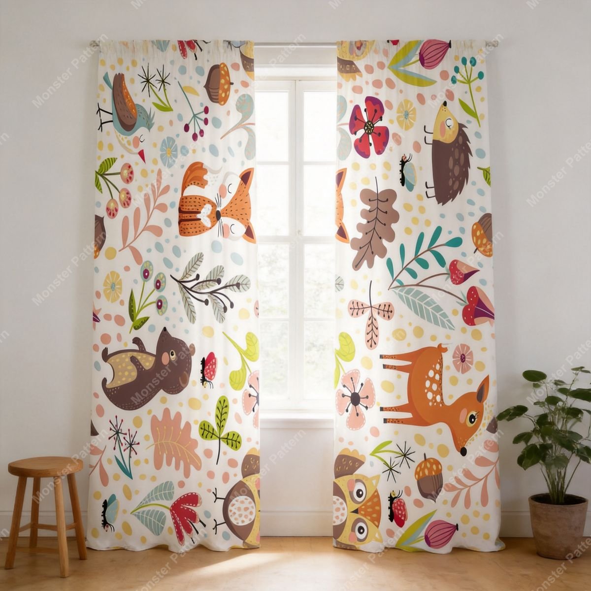 Woodland Animals Pattern mockup 4