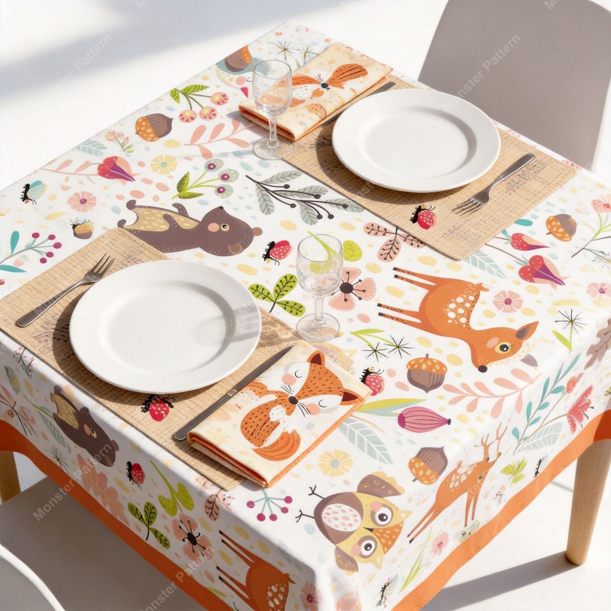 Woodland Animals Pattern mockup 5