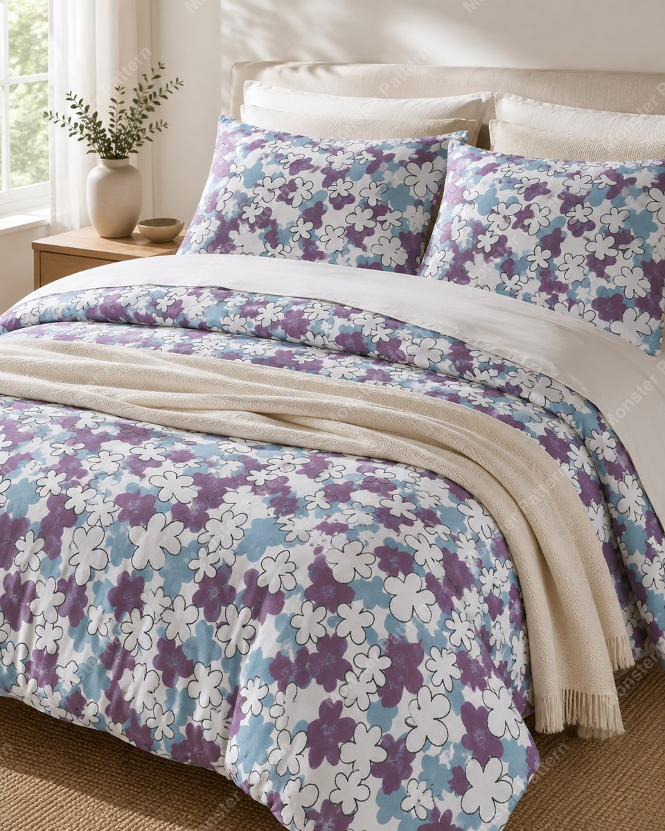 Floral Doodle Pattern mockup 3