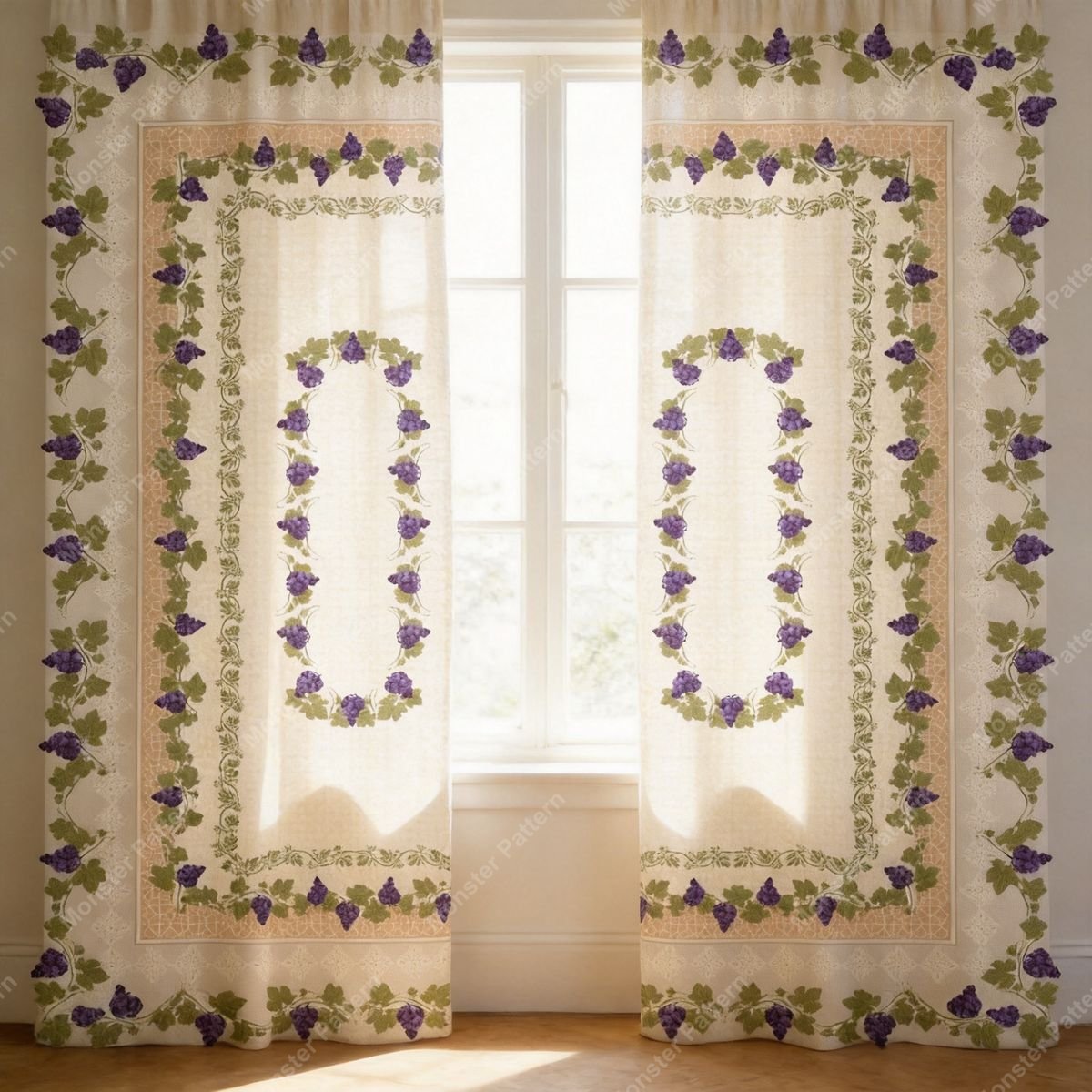 Grapevine Border Pattern mockup 4