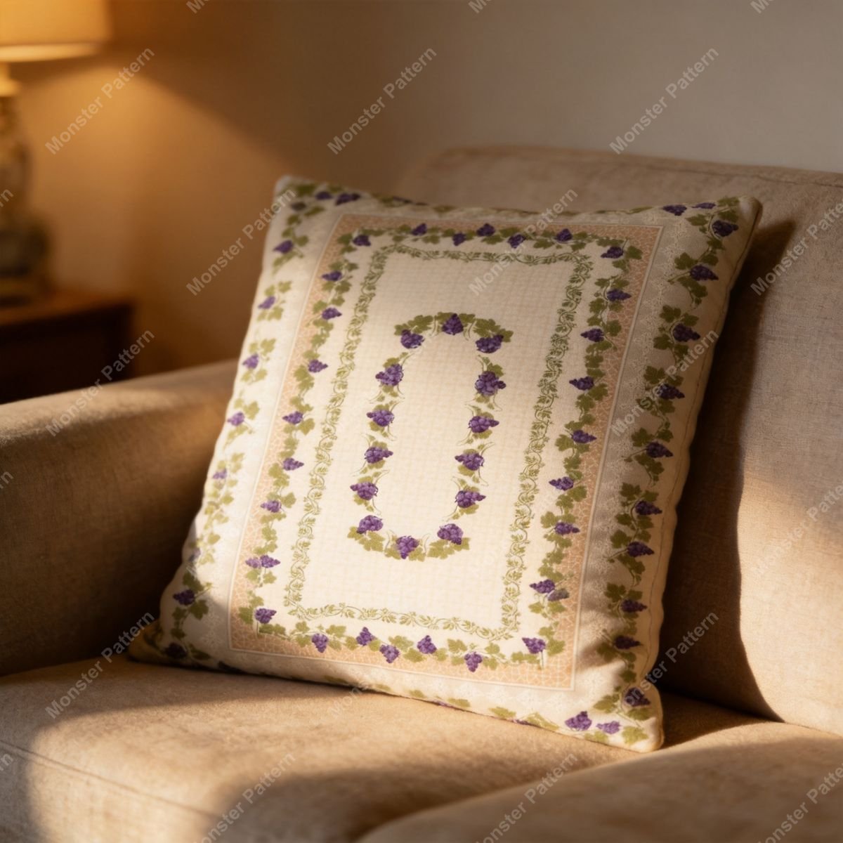 Grapevine Border Pattern mockup 3