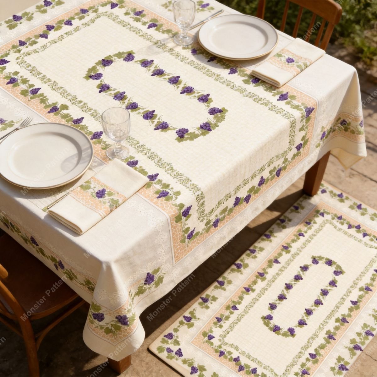 Grapevine Border Pattern mockup 5