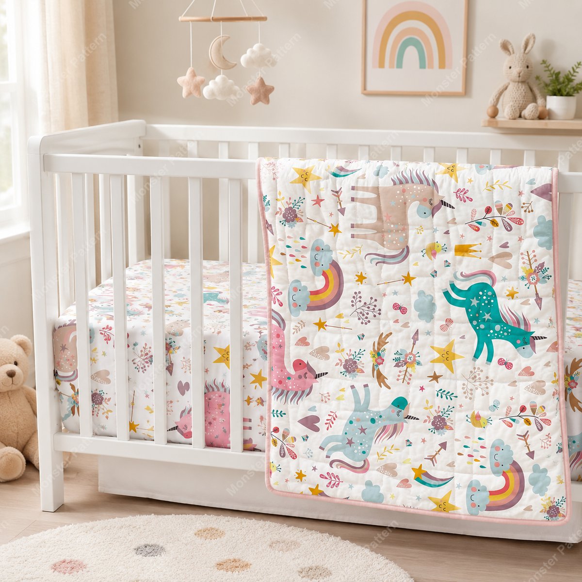 Unicorn Rainbow Pattern mockup 1