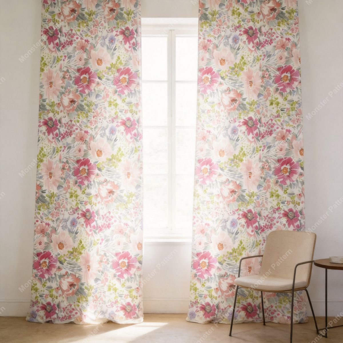 Watercolor Floral Repeat mockup 4