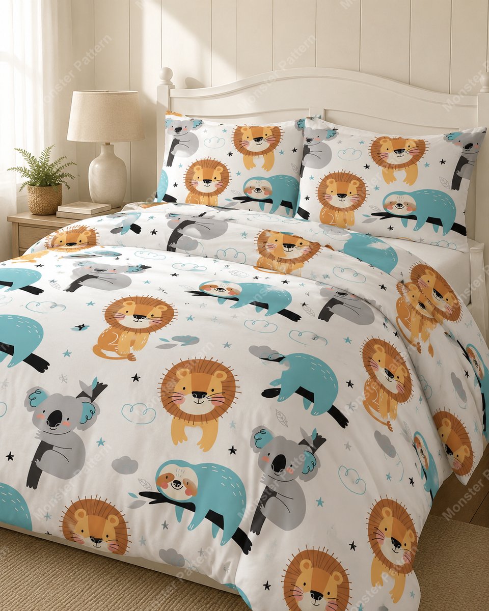 Cute Animal Repeat Pattern mockup 2