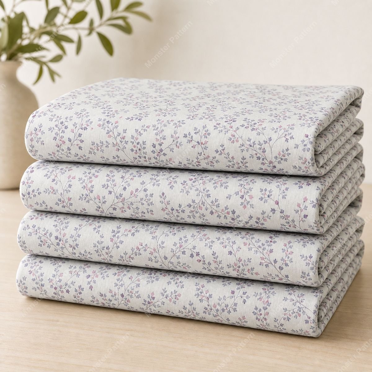 Delicate Floral Vine Pattern mockup 1