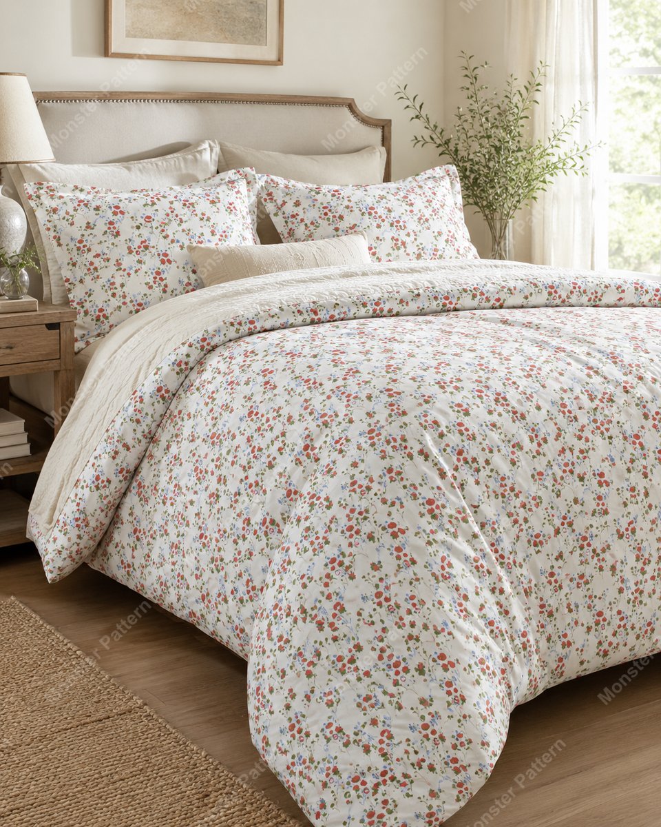Small Floral Repeat Pattern mockup 3