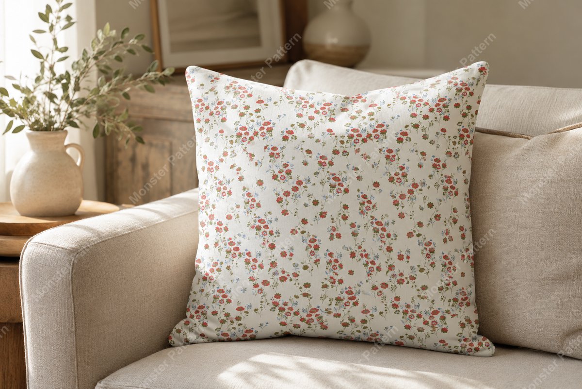 Small Floral Repeat Pattern mockup 2