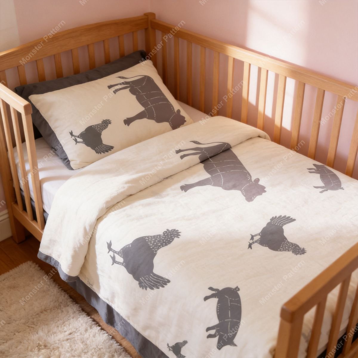 Farm Animal Repeat Pattern mockup 2
