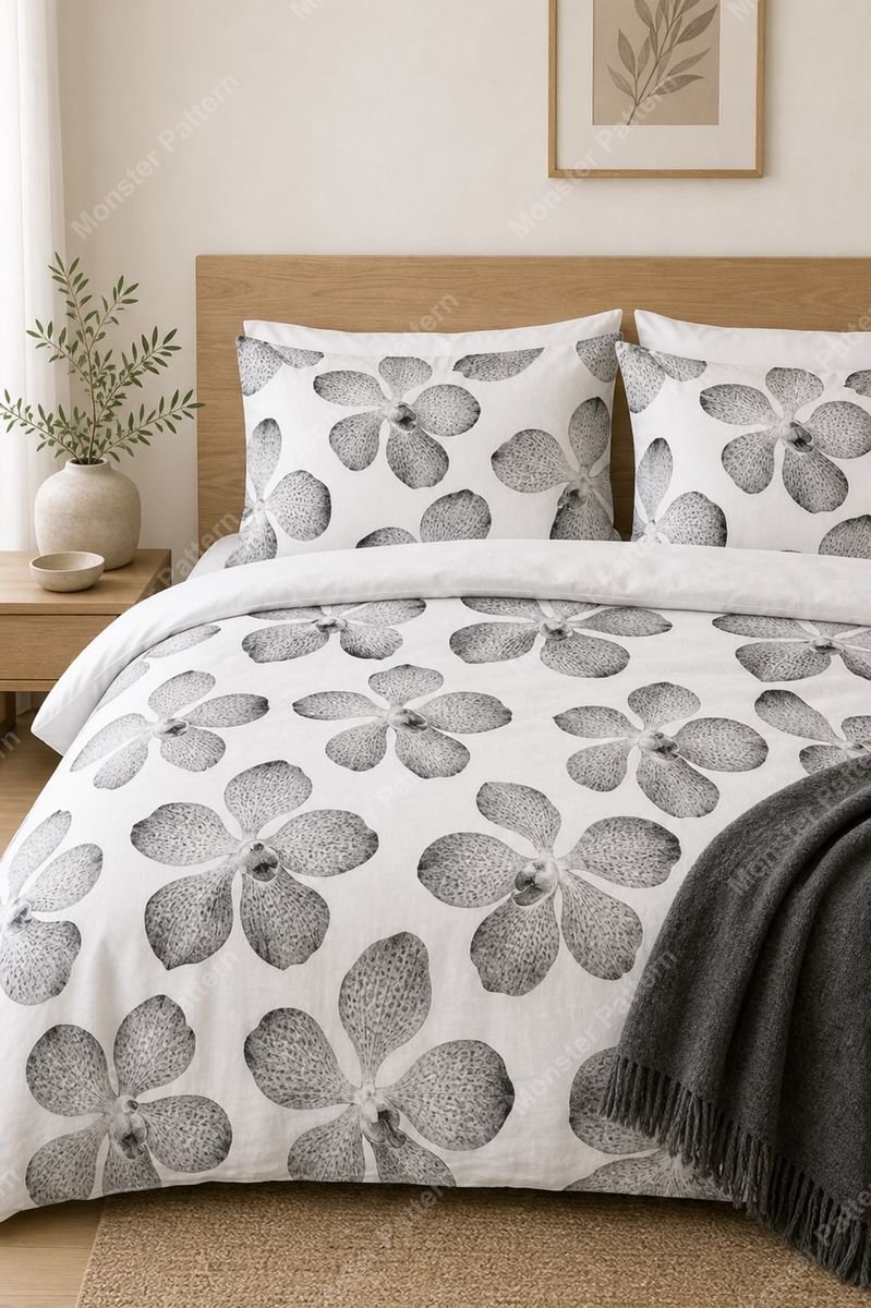 Orchid Floral Repeat mockup 1
