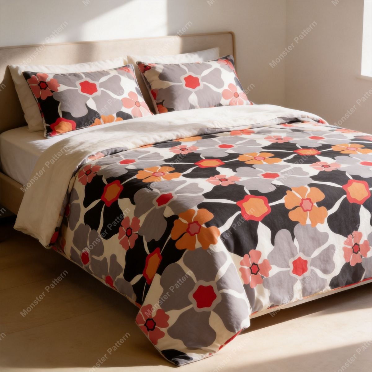Abstract Floral Repeat Pattern mockup 1